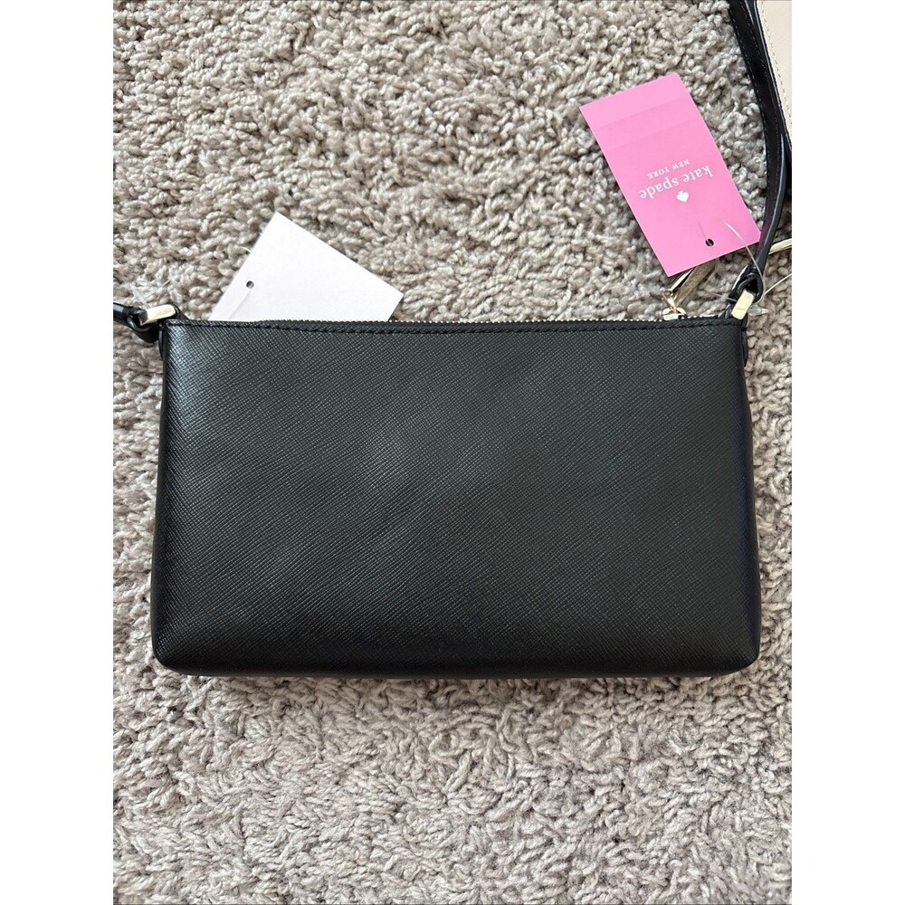 Kate Spade New York Textured Leather Crossbody Bag with Removable Pouch New - Picture 3 of 9